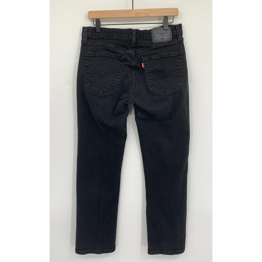 Levis 514 Jeans Mens 32x30 Black Straight Fit Stretch Cotton Denim Pants